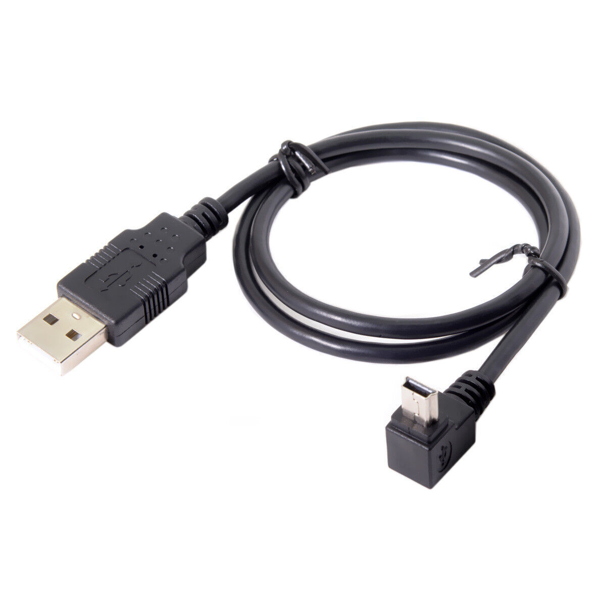 USB 2.0 A Male to Up Angled 90 degree USB Mini B 5pin Male Power Data Cable 50cm