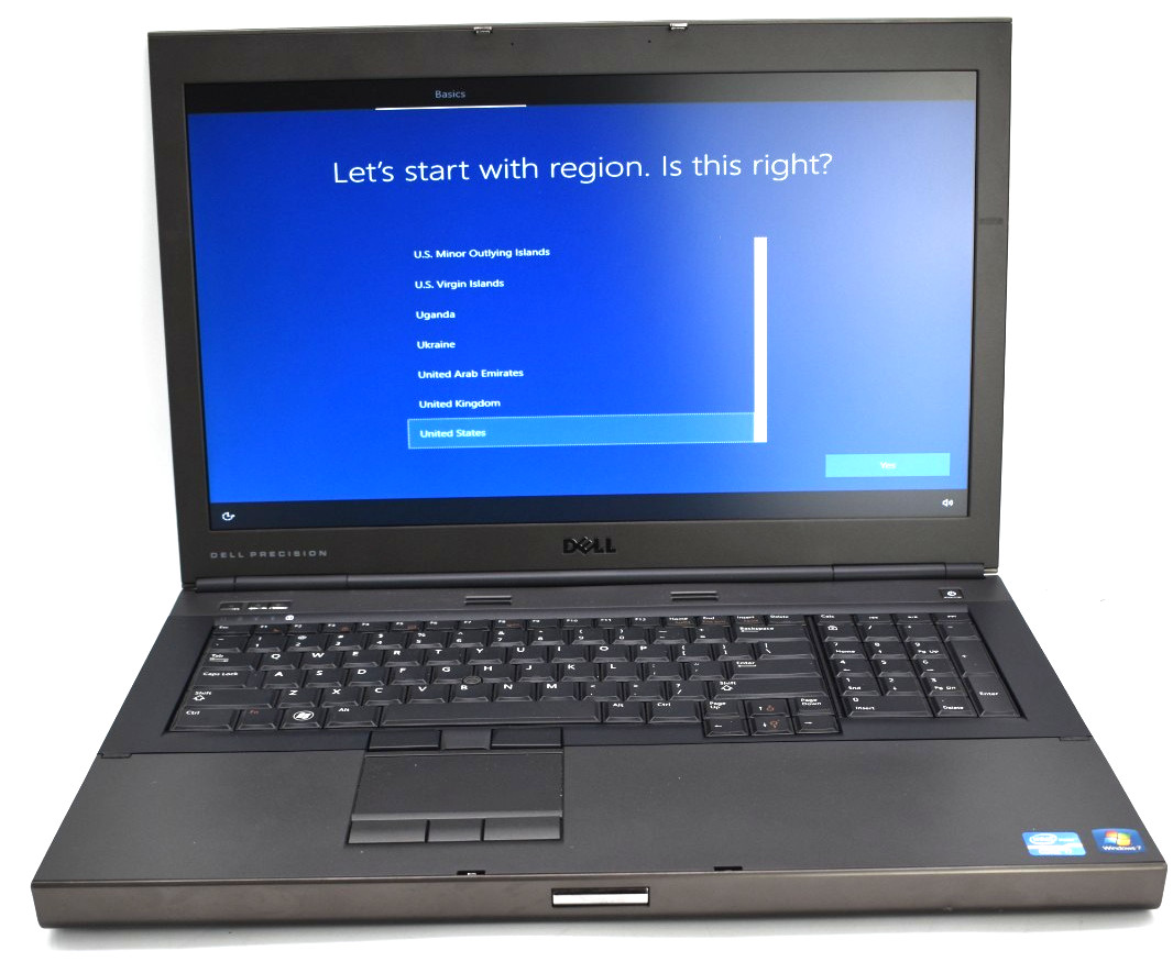 17.3" Dell Precision M6600 Laptop i7-2640M 2.80GHz 8GB RAM 256GB SSD Win 10 Pro