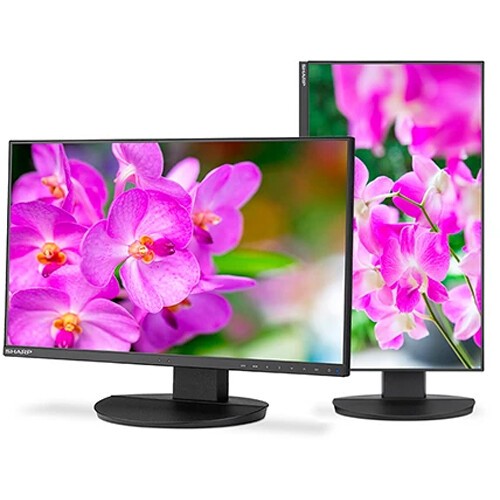 SHARP DD-EA241F 24 Inch Full HD Office Computer Monitor - 1920 x 1080 - Black