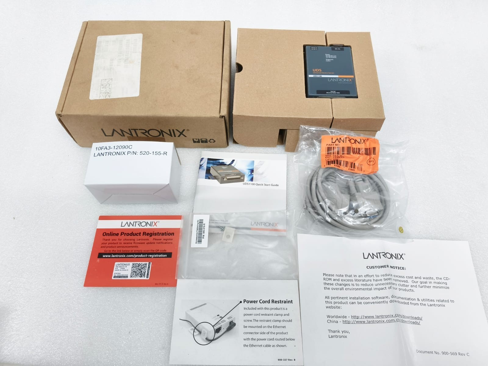 Lantronix UDS1100 Universal Device Server RS232/422/485 Ethernet 10/100