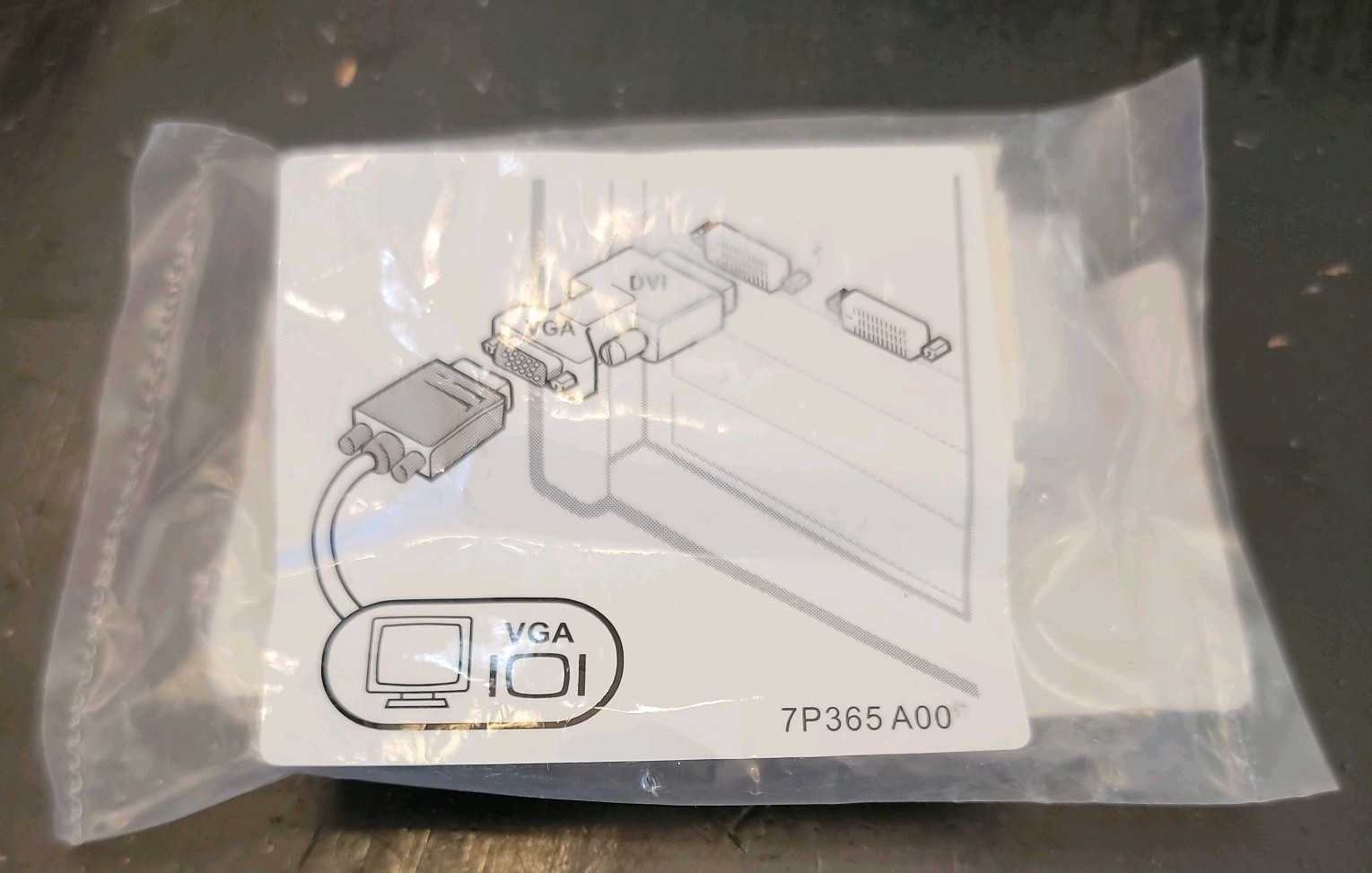 Dell 0J8461 Male DVI-I Single Link to VGA Video Adapter - New