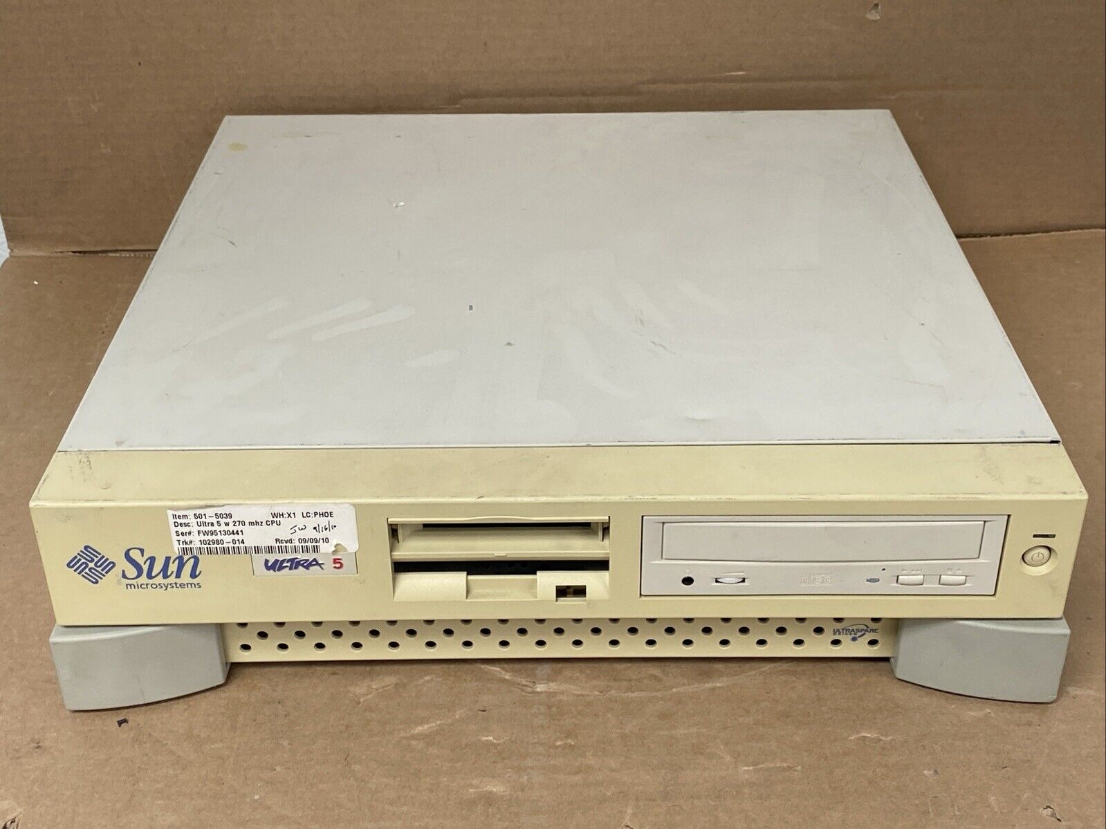 Sun Microsystems Ultra 5 - 270MHz CPU - Boots Up - Vintage Workstation 