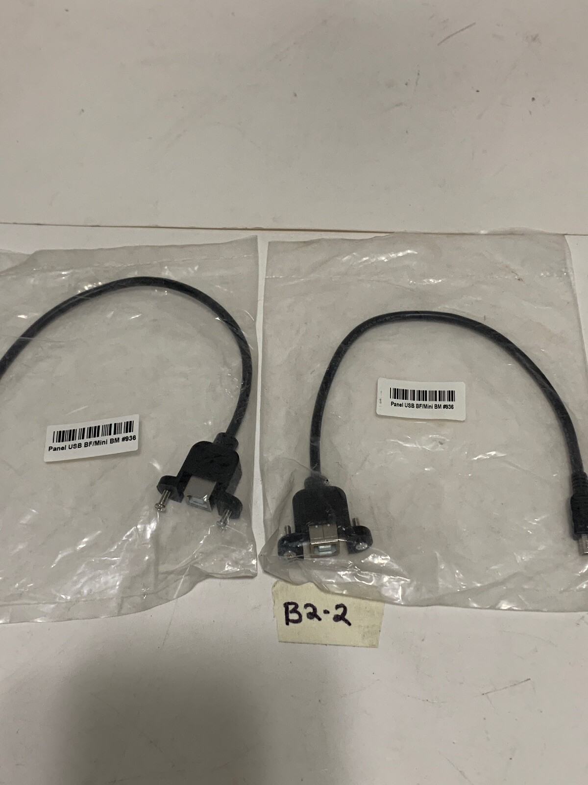 NEW Panel USB BF Mini BM #936 Cable (Lot Of 2) Fast Shipping