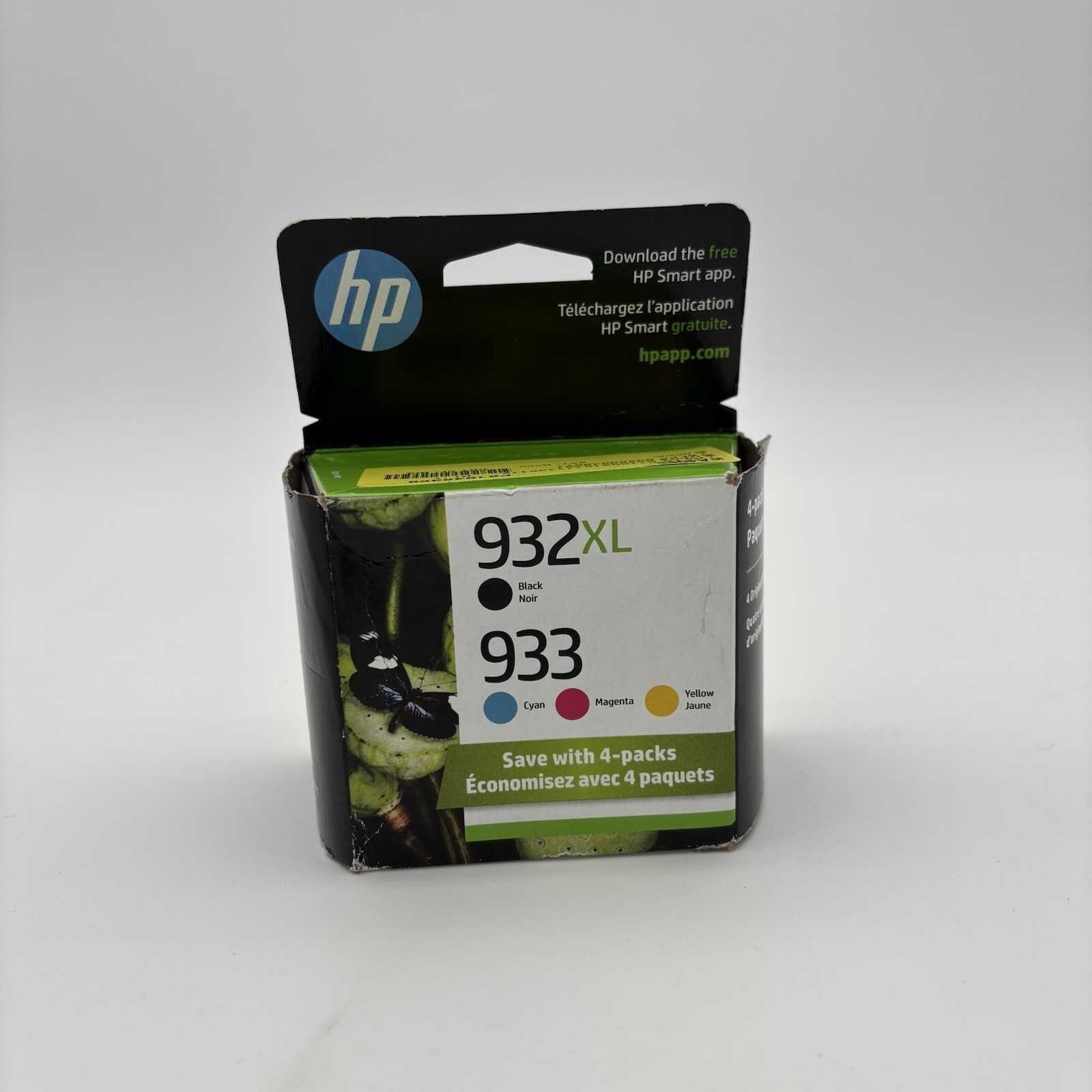 HP 932XL/933 (N9H62FN) Cyan/Black/Magenta/Yellow Ink Cartridge - Sealed