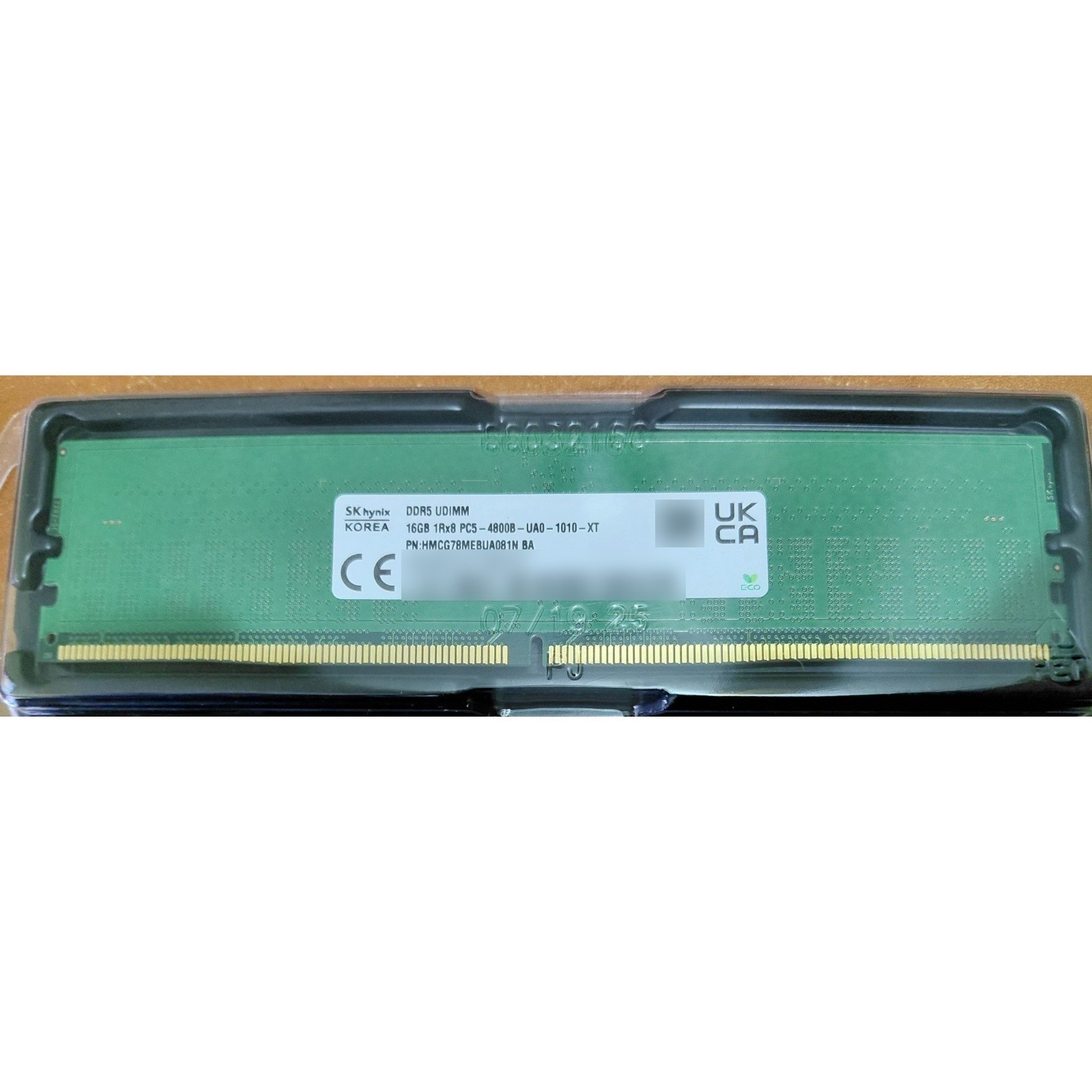 SK hynix 16GB DDR5 4800MHz PC5-38400 1Rx8 UDIMM Desktop RAM HMCG78MEBUA081N