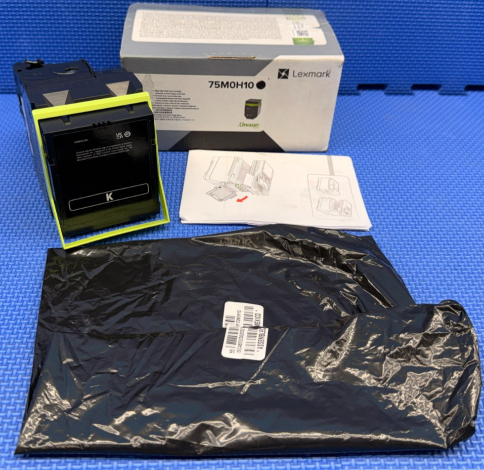 Lexmark 75M0H10 Black High Yield Toner Cartridge Genuine OEM 15.8K Yield