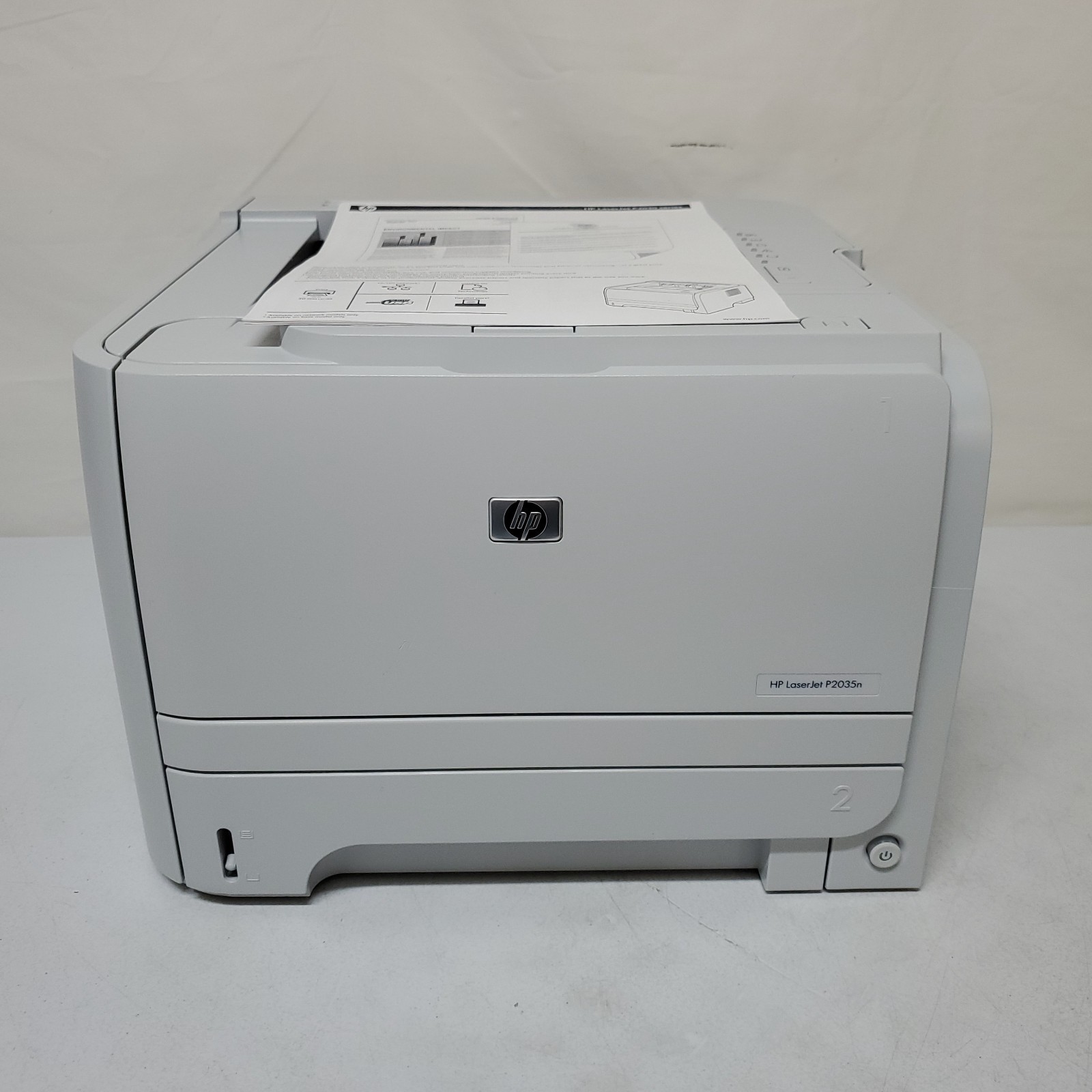 HP LaserJet P2035n Black White Printer 7K Pg Ct SERVICED Network USB