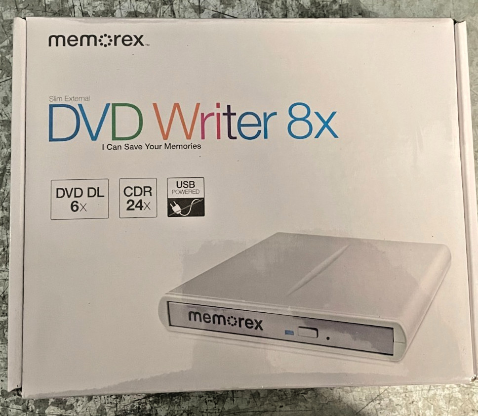 Memorex DVD writer 8x, Model MRX-650LE v5. New In Box  Clean 