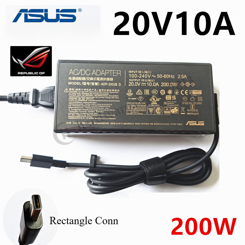 OEM 200W AC Adapter Charger for ASUS ROG Zephyrus G14 GA403WR-QS125W ADP-200JB D