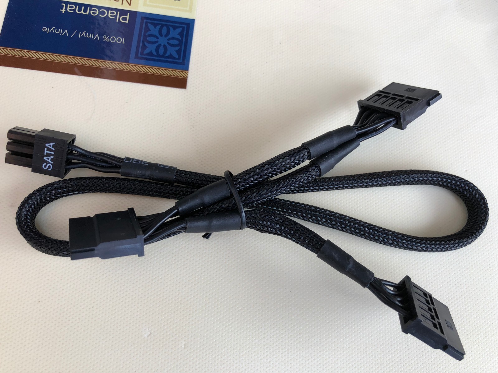 EVGA SuperNOVA 6-pin to 3x SATA Power Cable For evga 650-850BQ Series