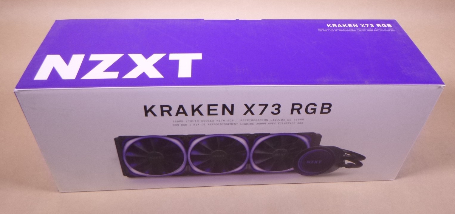NZXT Kraken X73 RGB 360mm Liquid Cooler  RL-KRX73-R1 W/ RGB