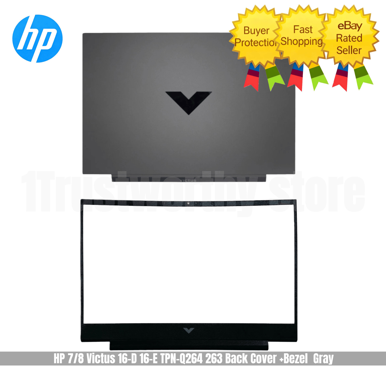 New For HP 7/8 Victus 16-D 16-E TPN-Q264 263 Back Cover/Bezel Gray US