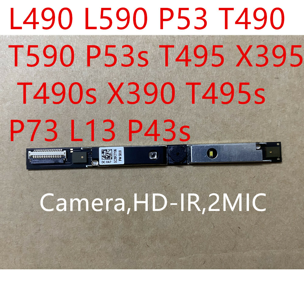 New L490 L590 P53 T490 T590 T490s X390 T495s P73 L13 P43s HD IR Camera 01HW062