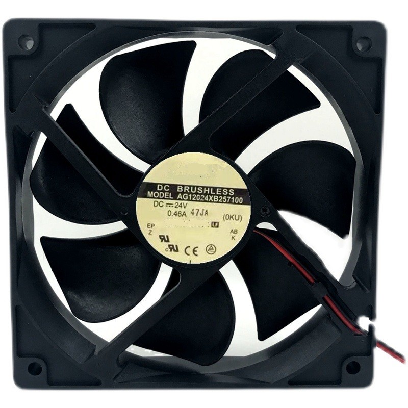 For ADDA AG12024XB257100 12025 12CM 24V 0.46A Electric Welder Cooling Fan 2Pin