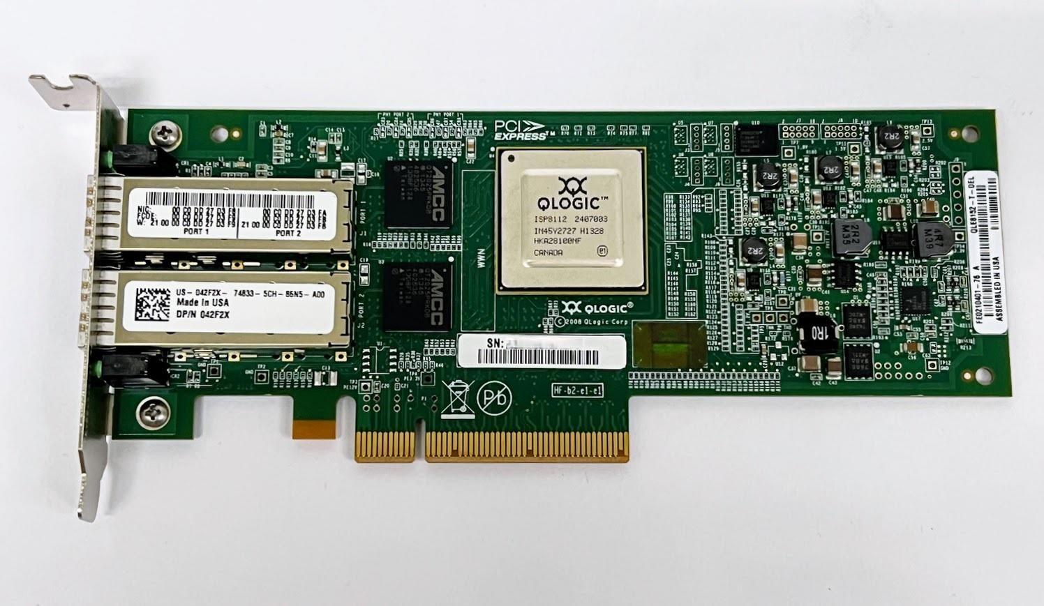 Dell QLE8152-T-DEL-SP 10GbE Dual Port Converged Network Adapter NIC