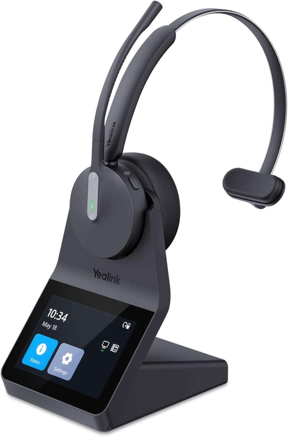 Yealink HA64 Pro Wireless DECT & Bluetooth Headset with Touch Screen for Office