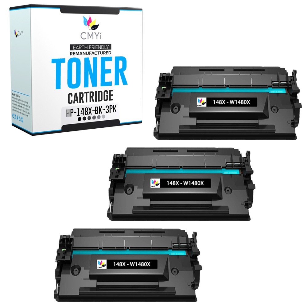 CMYi 3-Pack Replacement Toner 148X Cartridges for HP LaserJet Pro MFP 4101fdwe