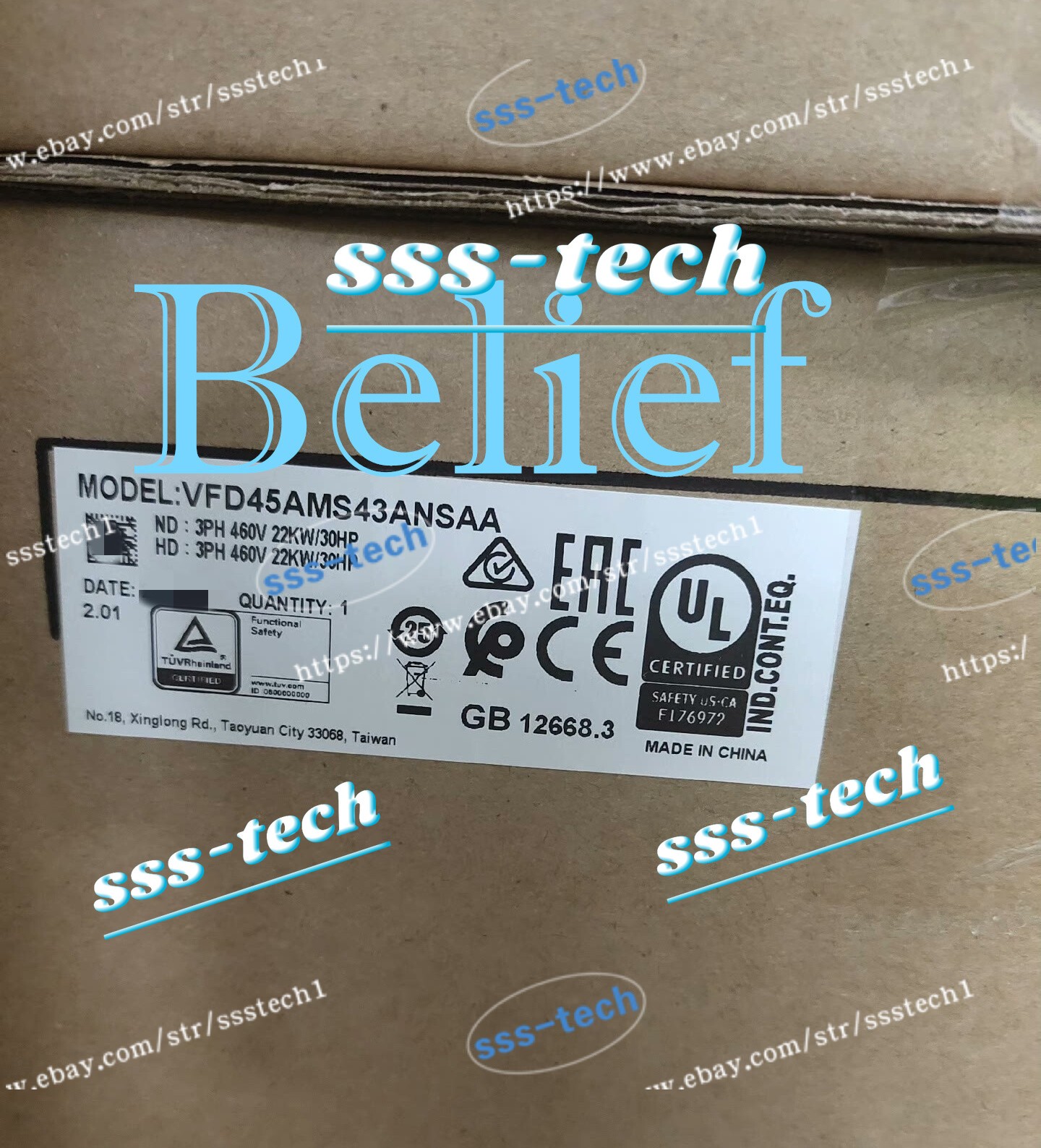 1pc DELTA VFD45AMS43ANSAA Brand New Inverter Via DHL or FedEX