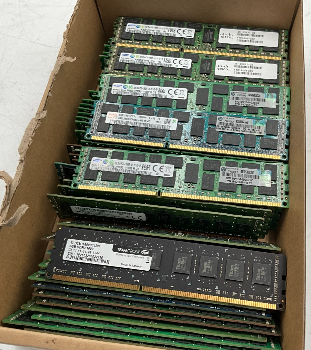 generic QTY 64 LOT OF 8gb mixed ddr3 SERVER MEMORY