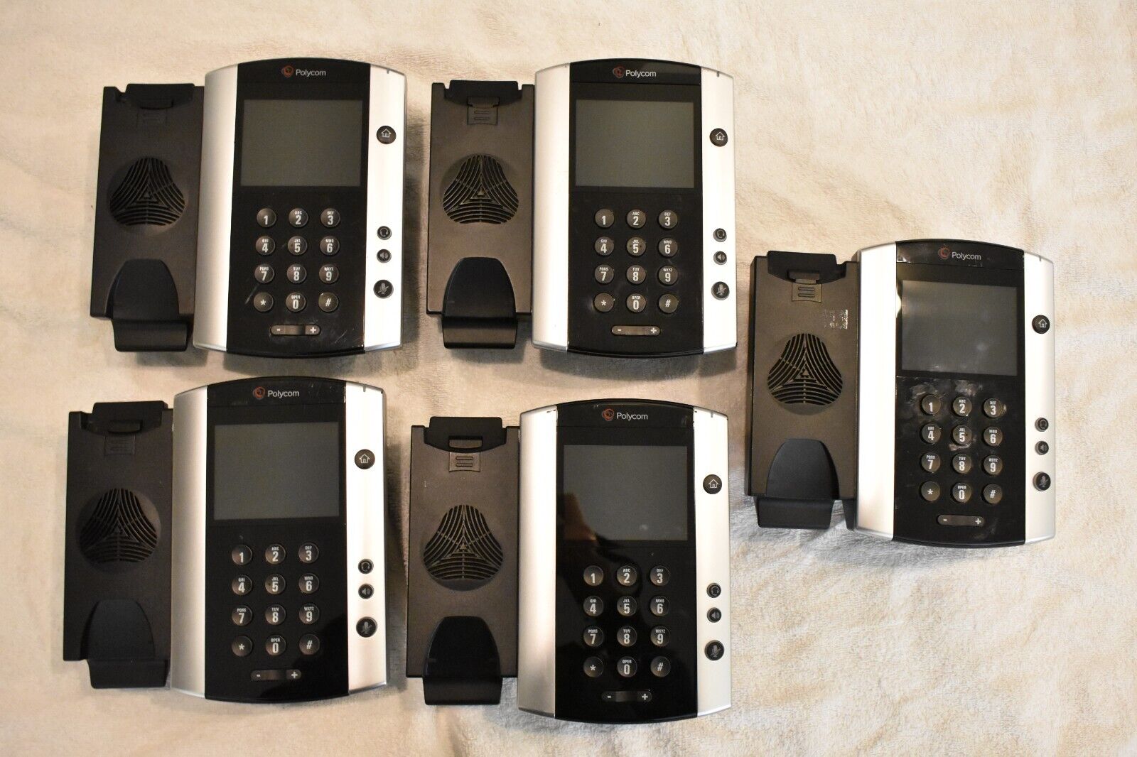 Polycom VVX 500 Business Media Phone (lot of five)