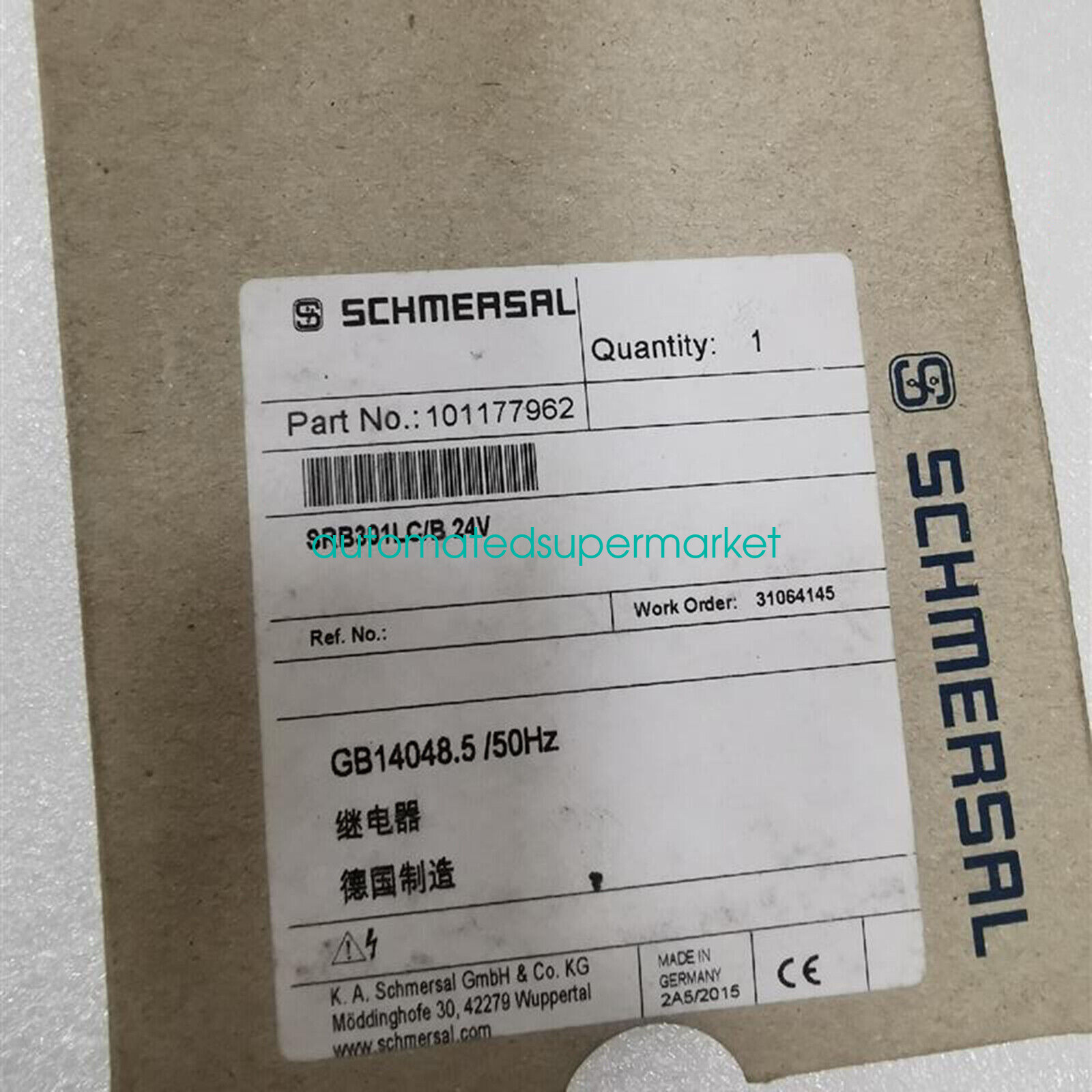 1PCS NEW SCHMERSAL safety relay SRB301LC/B 24V 101177962 Shipping by DHL/FedEX