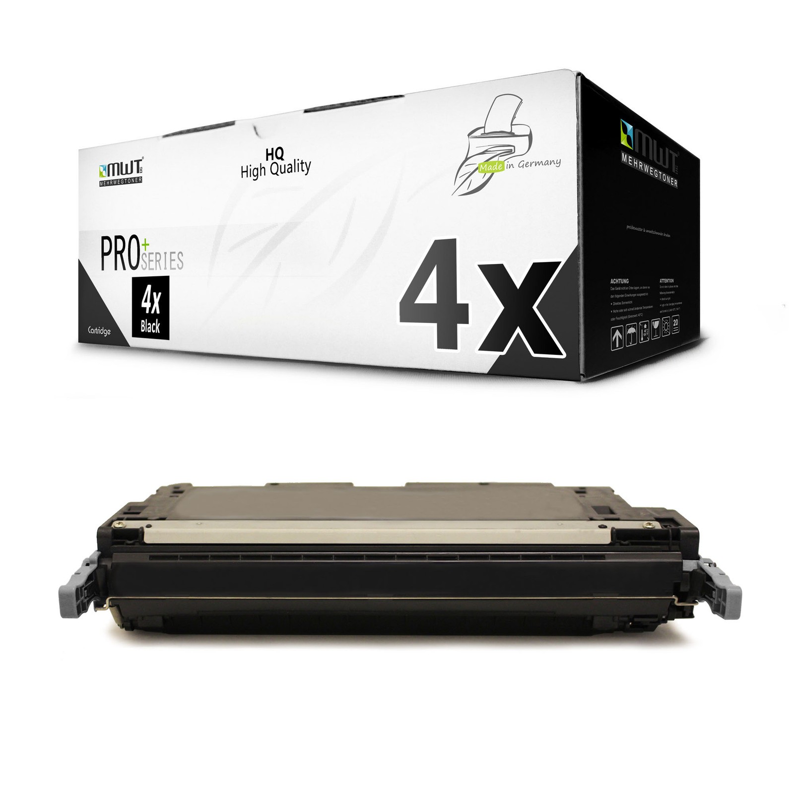 4x MWT PRO Toner Black Compatible with HP Color LaserJet 5500/5550 Series