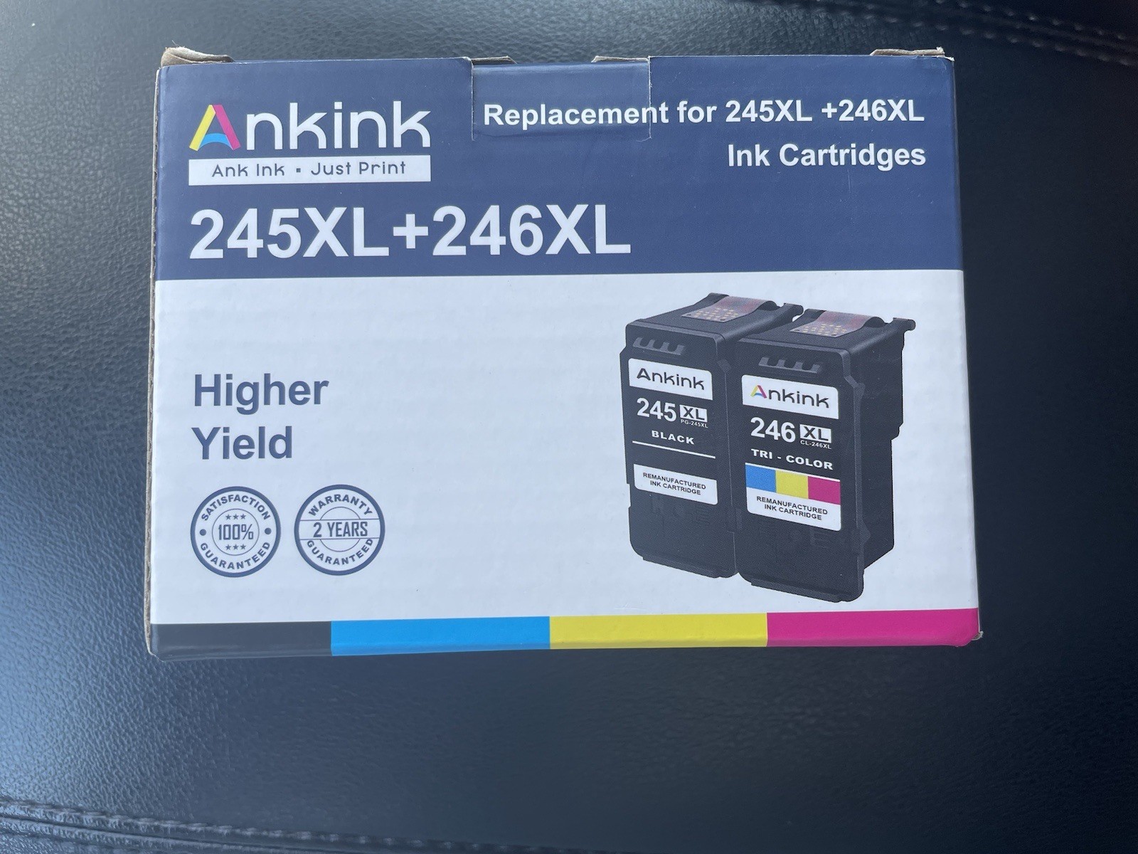 Ankink 245XL & 246XL Higher Yield Black And Tri-Color Ink Cartridges NEW