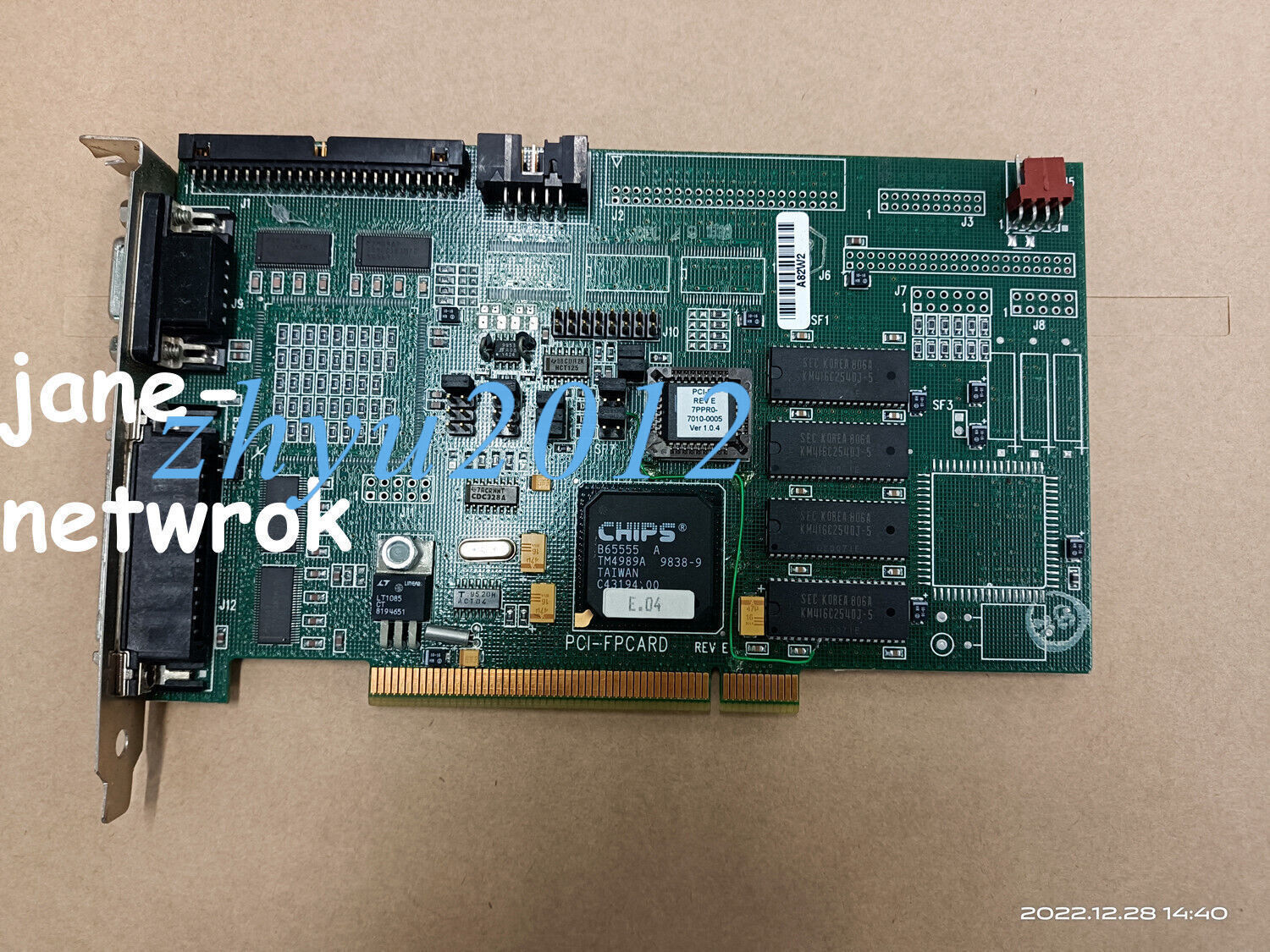 1pc USED PCI-FPCARD REV E (by Fedex or DHL 90days Warranty)
