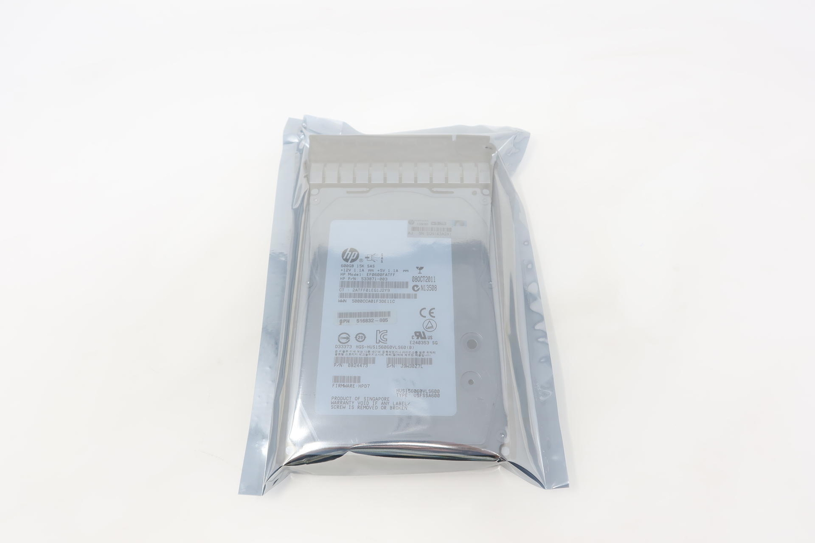 516828-B21HP 600GB SAS 3.5" LFF 6Gb/s 15K RPM G1-G7 Hard Drive 517354-001