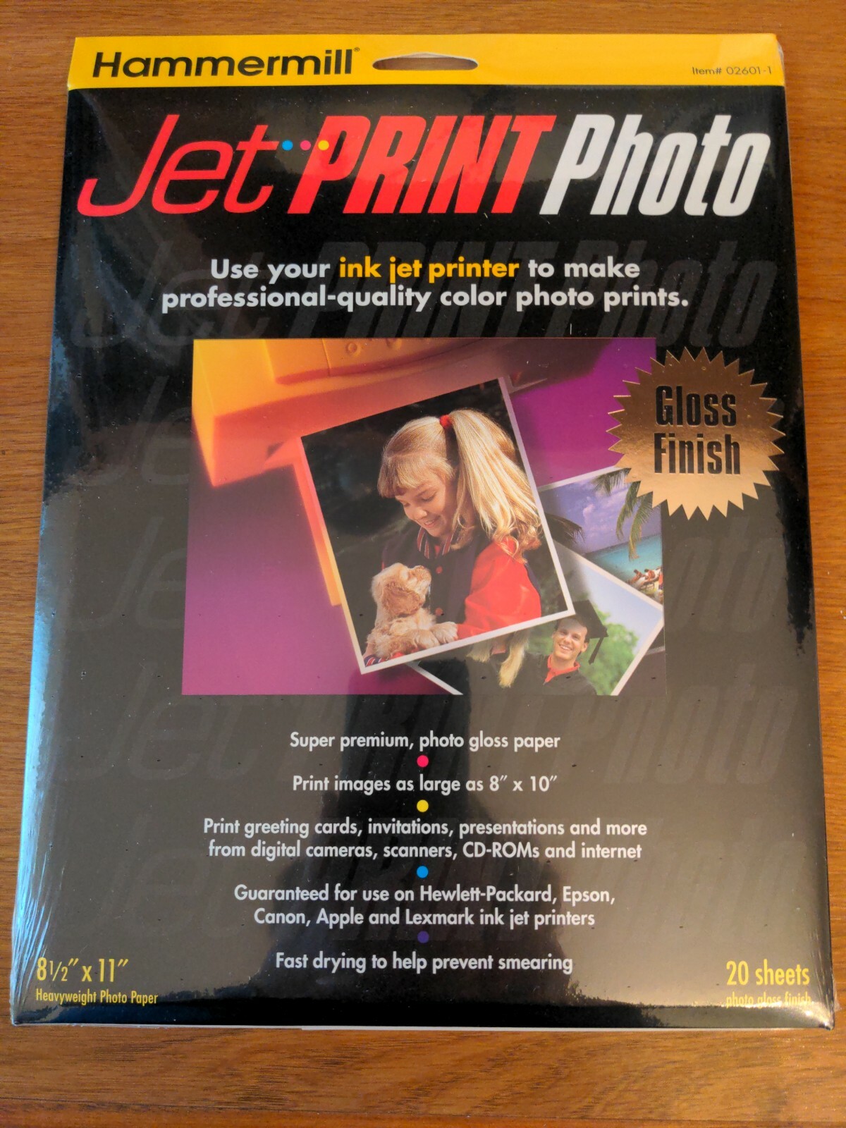 Hammermill Jet Print Photo Gloss Finish 8.5x11, 20 Sheets 