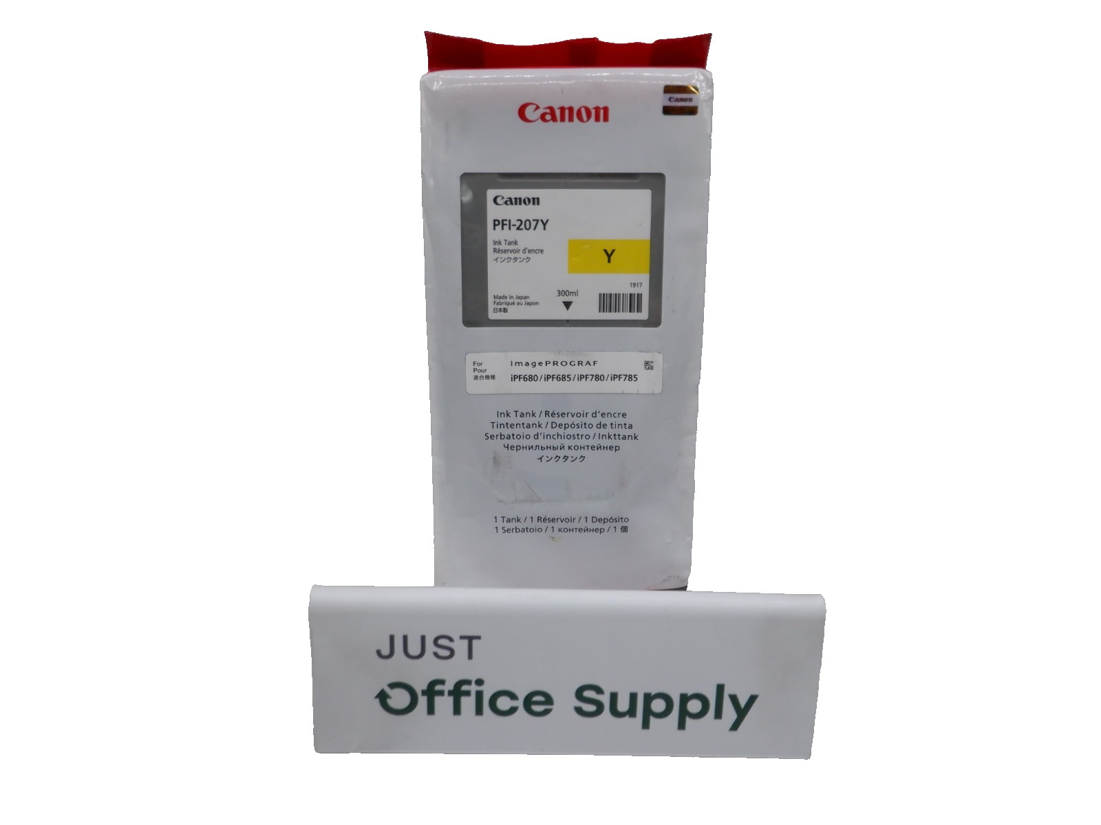Genuine OEM Canon PFI-207Y 300 ml Yellow Ink 