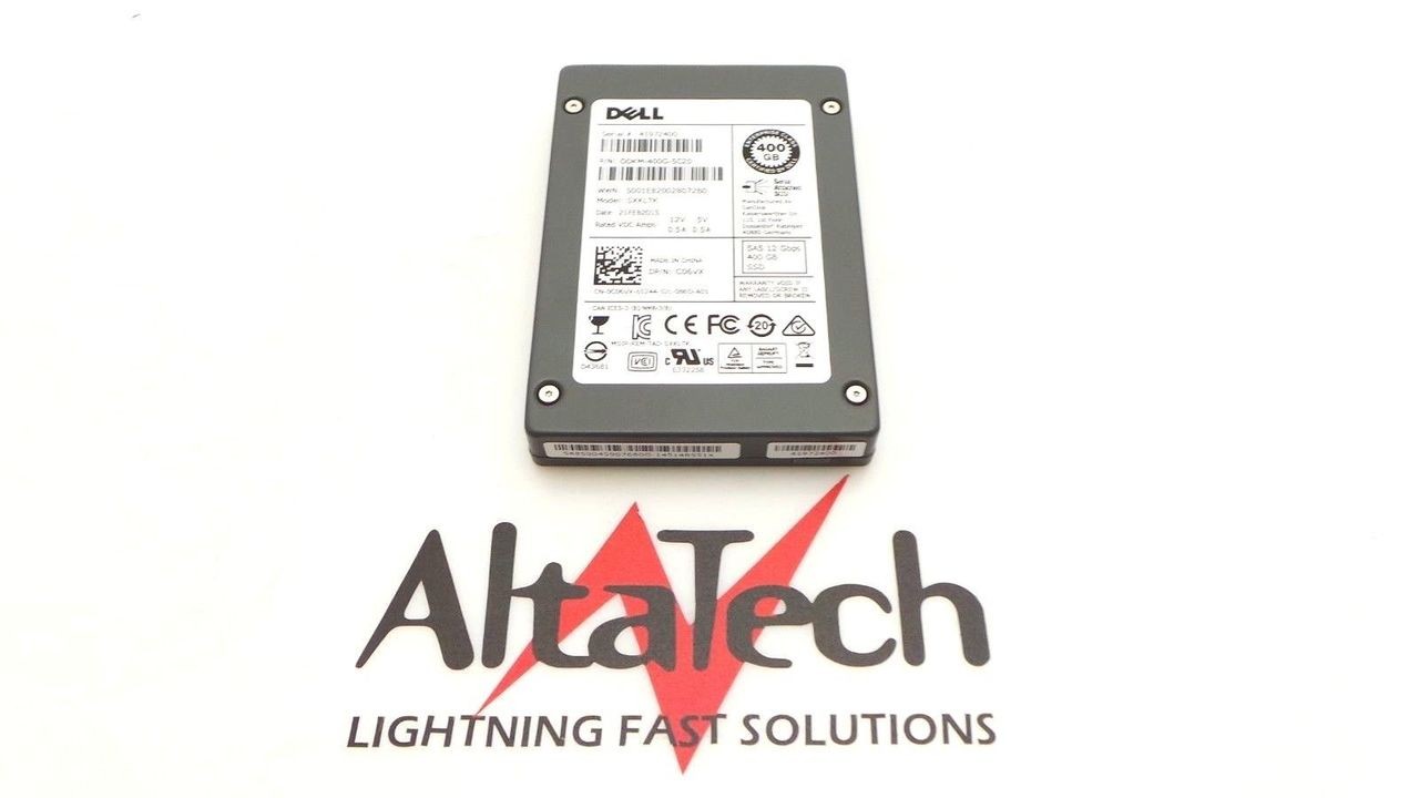 Dell C06VX 400GB SSD SAS 2.5" 12G MU Mixed Use Sandisk SXKLTK Solid State Drive