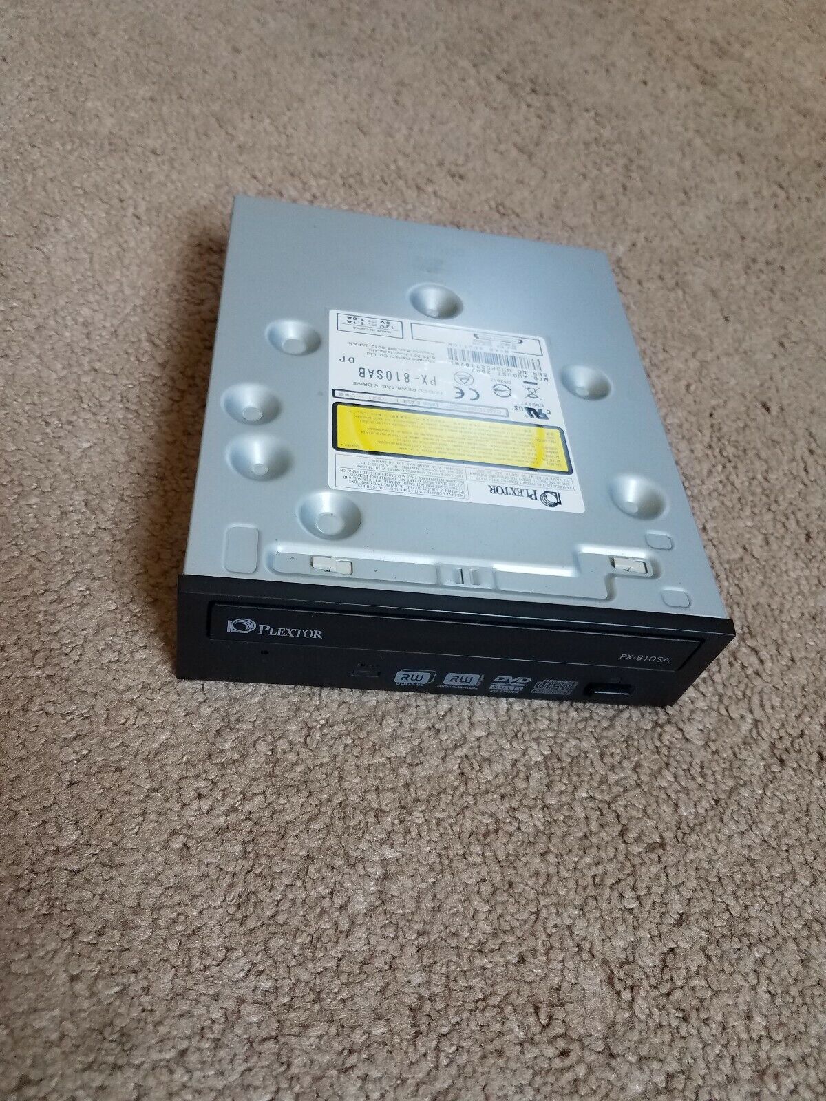 PLEXTOR PX-810SA 18x Super Multi DVD/CD Drive Burner Works Great USED