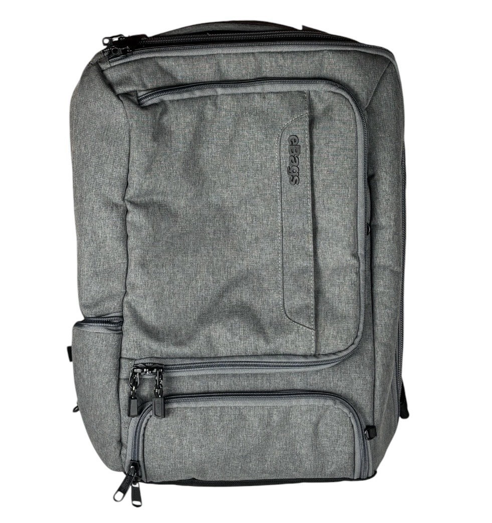 eBags EB2146-16 TLS Travel Professional Slim Laptop Backpack Gray Orange READ