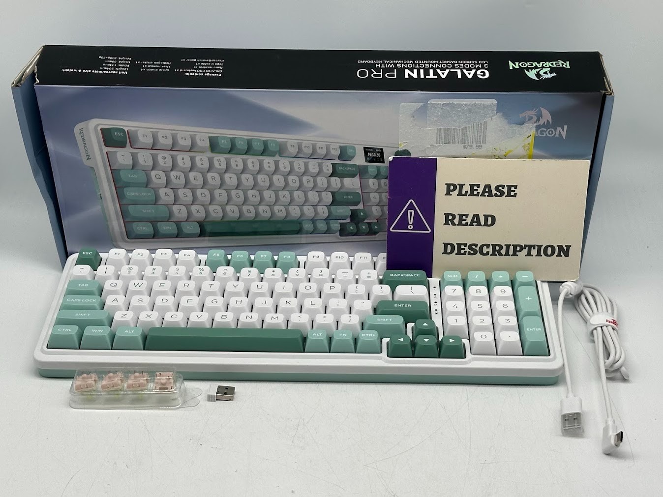 Redragon Redragon K719 Wireless Gasket Gaming Keyboard -READ