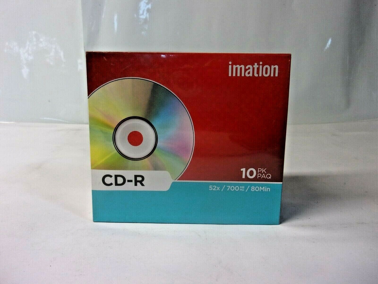 Imation CD-R Blank CD Discs - 52x / 700 MB / 80 Min - 10 Pack - NEW