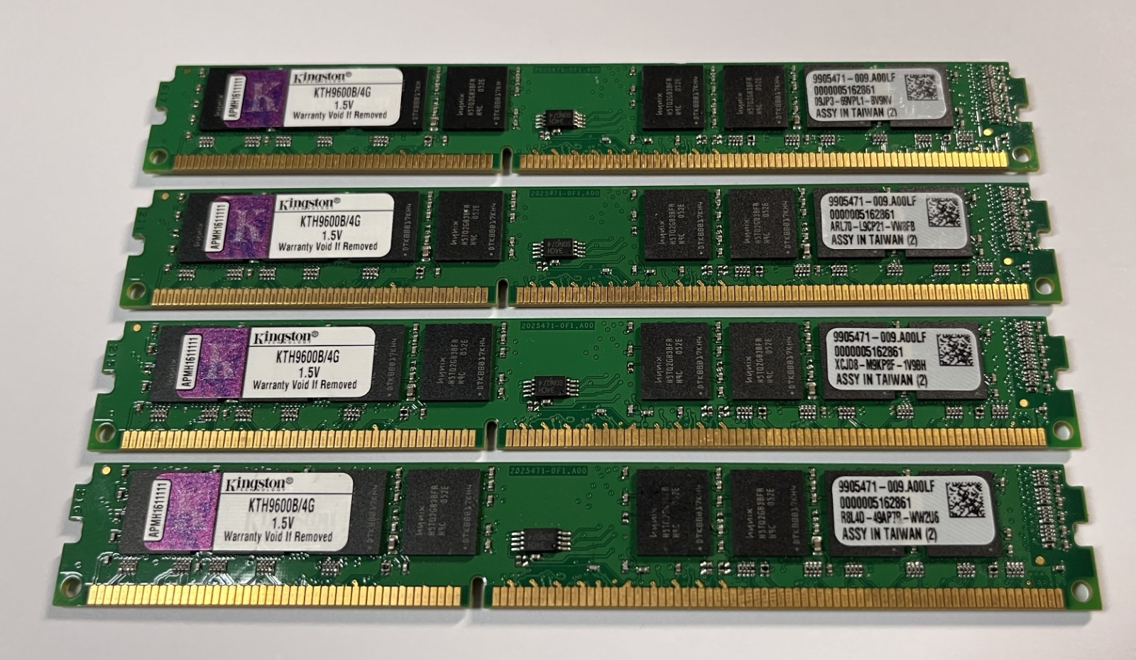 Kingston 16GB (4GB x 4) DDR3 1333MHz KTH9600B/4G Low Profile Desktop Memory