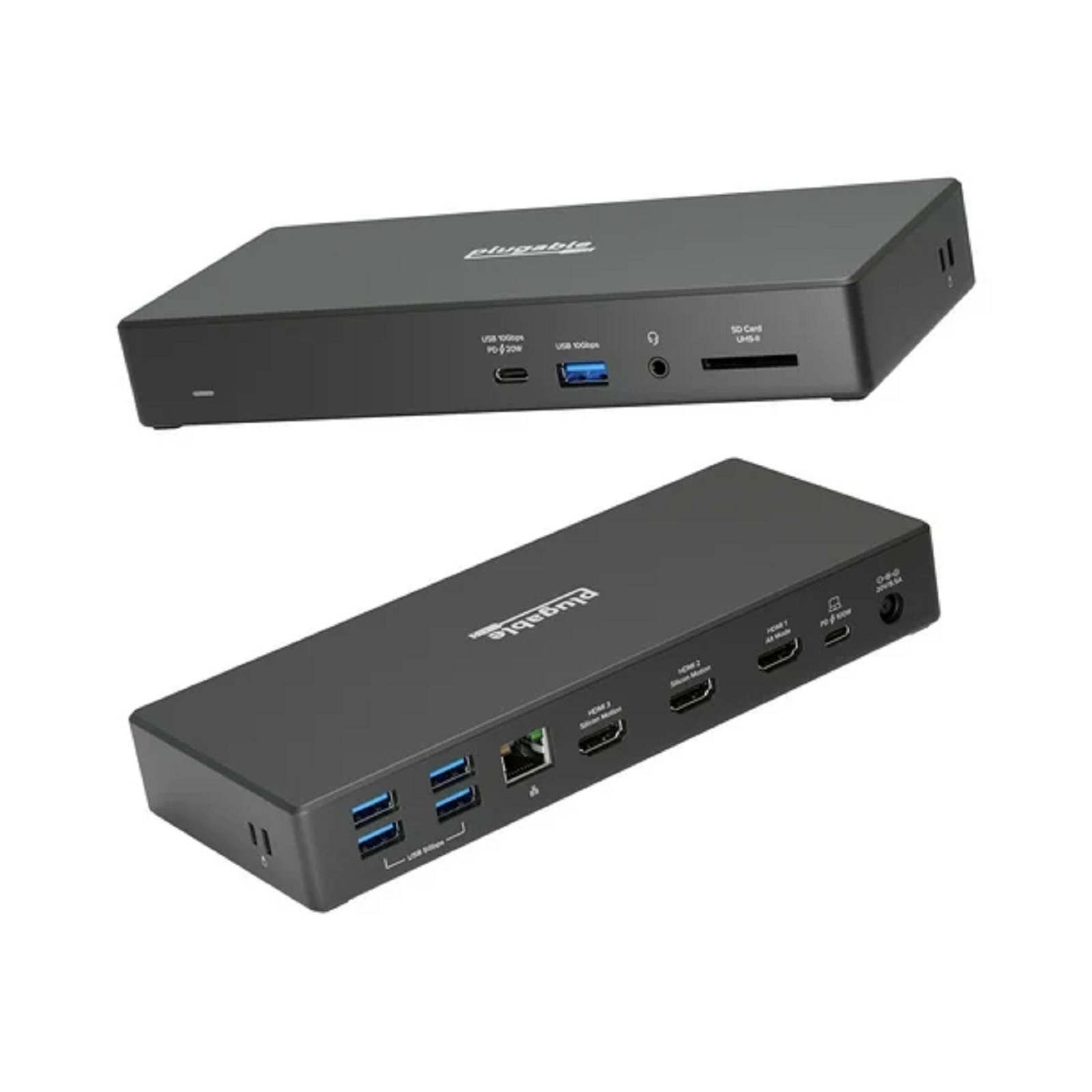 Plugable Technologies UD-768PDZ 13-in-1 USB-C Triple Monitor Docking Station