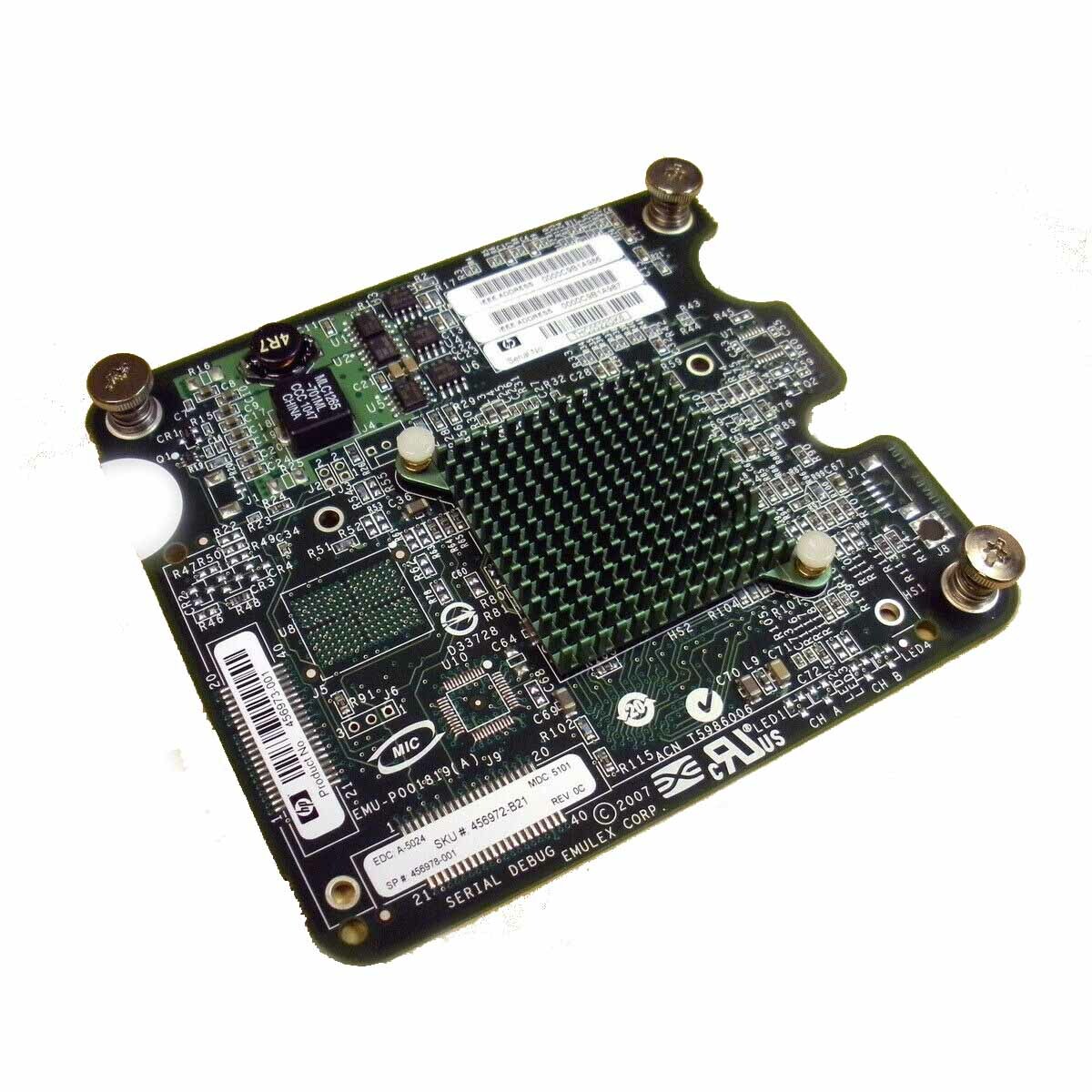 HP 456978-001 BLc Emulex LPe1205 8Gb FC Mezzanine HBA