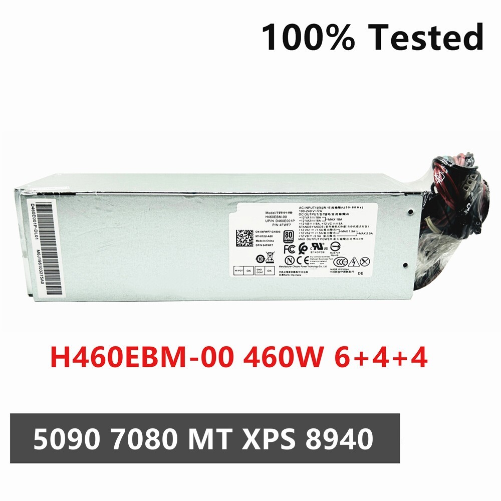 1pcs for Optiplex 5060 5090 7050 7060 7070 H460EBM-00 460W Power Supply