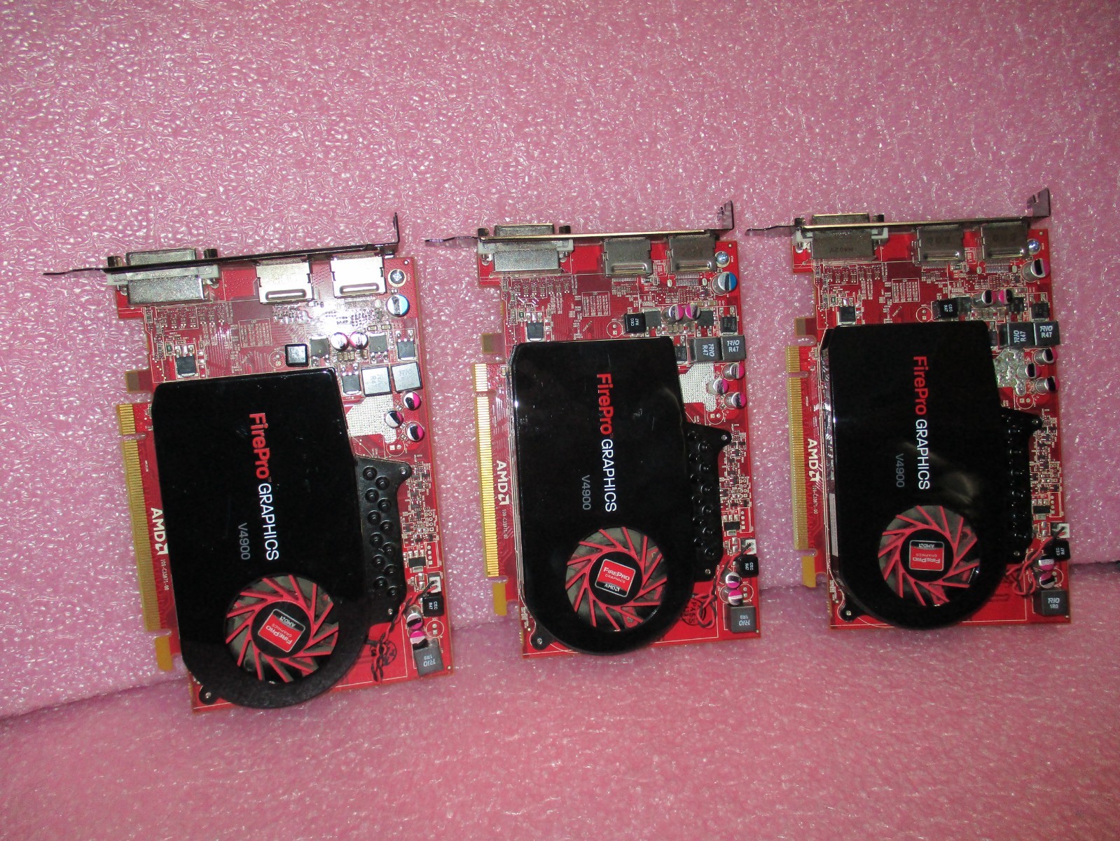 3x AMD ATI FirePro V4900 1G GDDR5 PCIe x16 Graphics Card P/N: 102C3380201