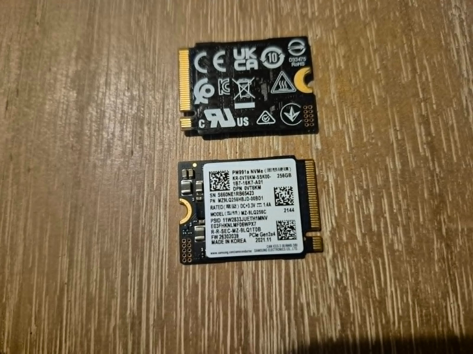 SAMSUNG PM991A 256GB M.2 NVME BLK - MZ9LQ256HBJD-00BD1 - (80% - 90% in C Disk)