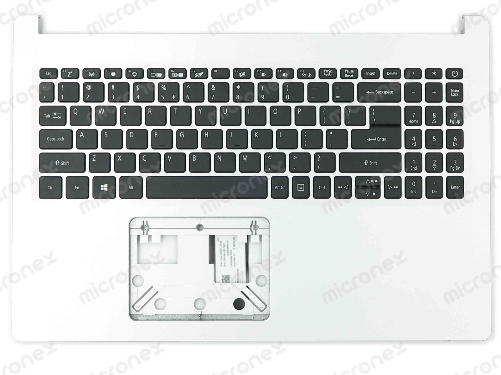 FOR Acer 6B.HDEN7.060 Palmrest Keyboard US-International
