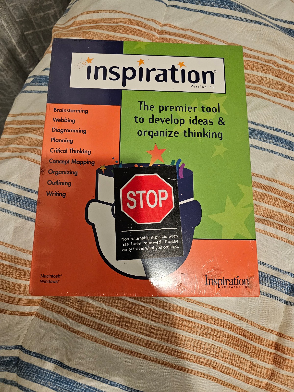 Inspiration Premier Tool To Develop Ideas Software Version 7.5 Windows/Mac New
