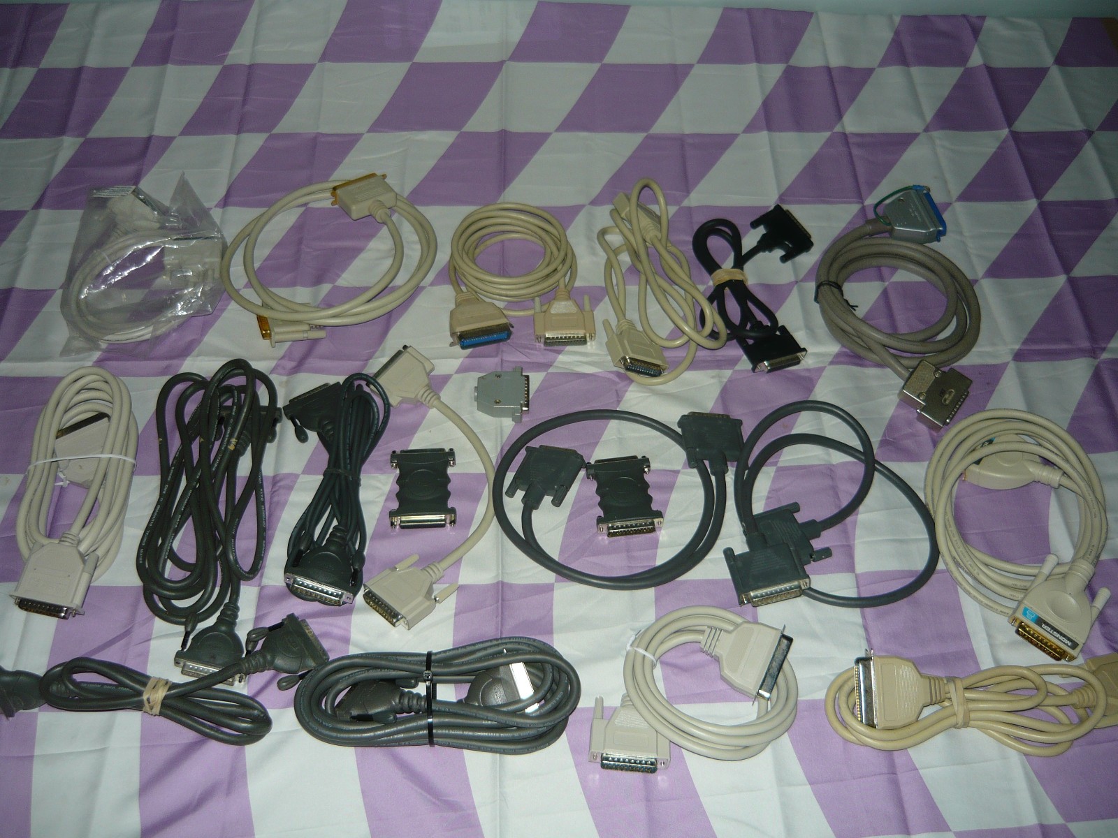 Bluestar Special Lot of Parallel Port Cables IEEE 1284 Printer DB25 Used