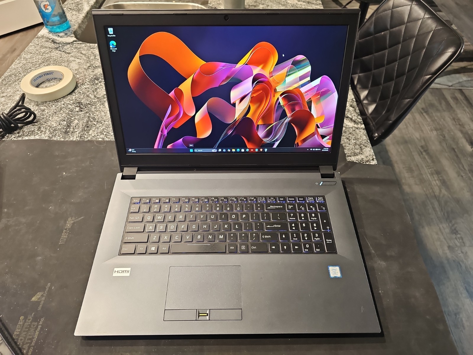 L10- Gaming Laptop I7-8750 GTX 1050Ti 16 Gb 17 Inch Perfect Condition