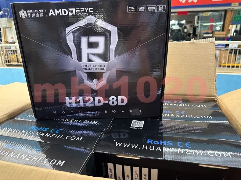 H12D-8D Motherboard for AMD EPYC 7002 / 7003 CPU , 4 slots PCIe 4.0x 16 , 3x M.2