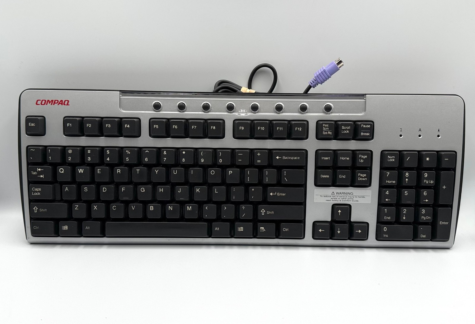 Compaq Vintage 90s Microsoft Standard SDM4700P PS2 Wired Computer Keyboard