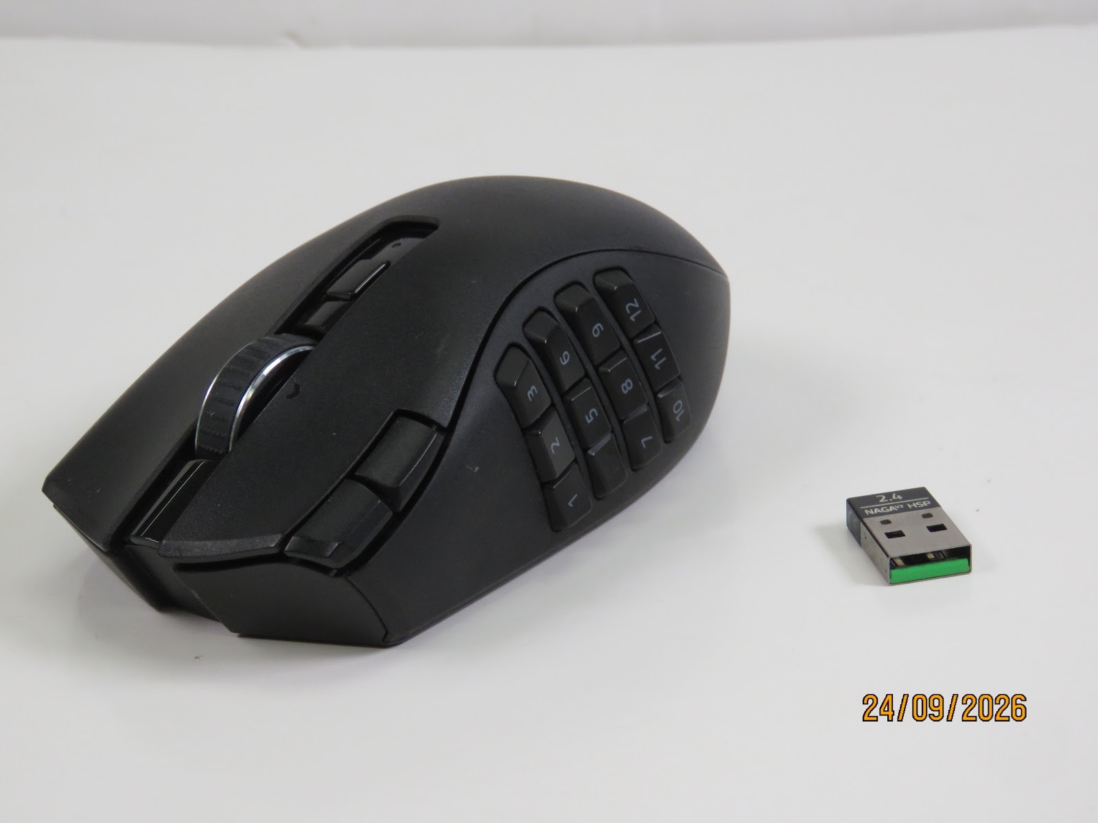 Razer Naga V2 HyperSpeed Wireless MMO Gaming Mouse Black - FA1597-RZ