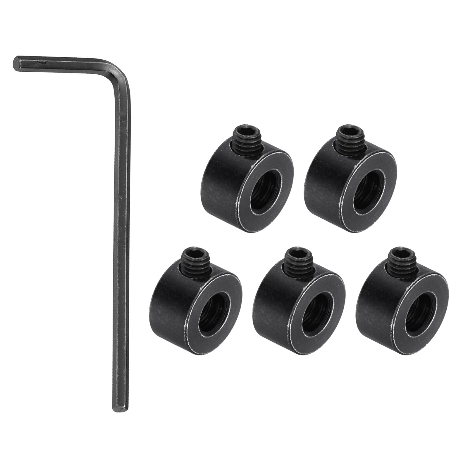 5Pack Shaft Lock Collar 4.05mm Bore 9mm OD 5mm H Collar Set Black